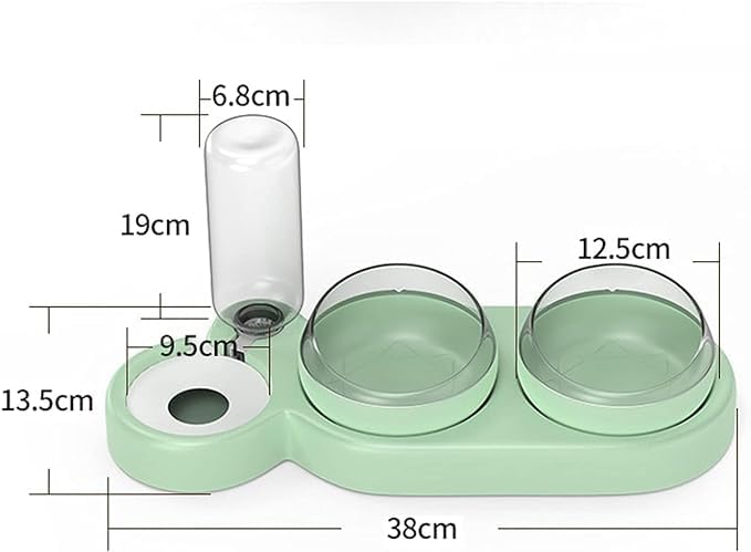 Rotatable Pet Feeder Water Dispenser