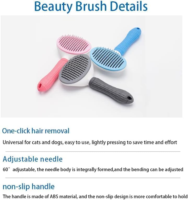 Self-Cleaning Pet Deshedding Brush