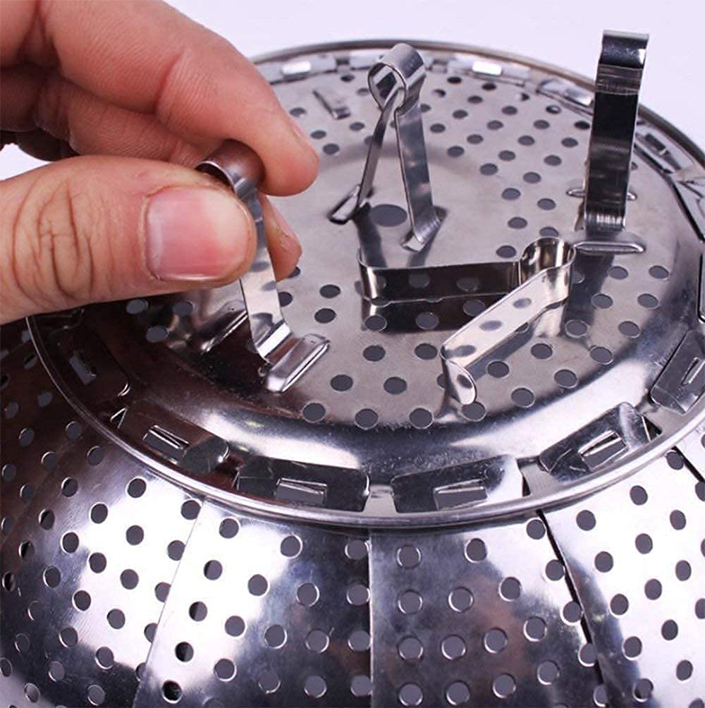 Foldable Stainless Steel Steamer Basket